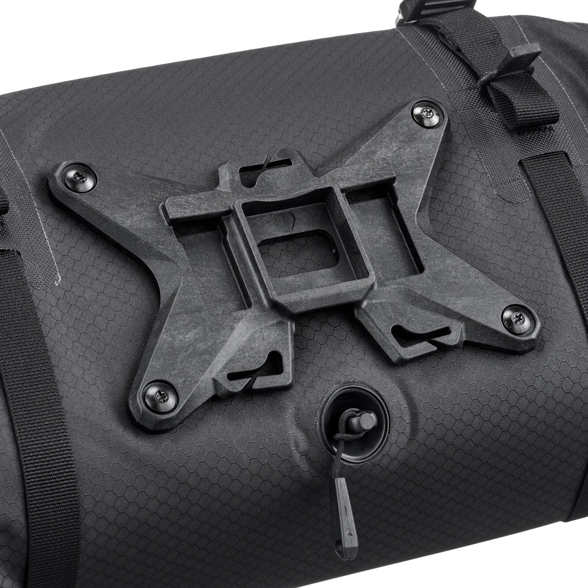 Detalle del ORTLIEB Handlebar-Pack Flex color black-matt con sistema de montaje Bar-Lock